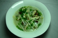 Cháo vịt nấu nấm